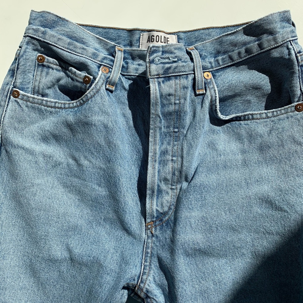 AGOLDE Riley High Rise Straight Crop Jeans 27